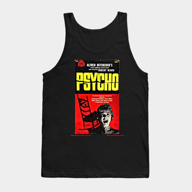 PSYCHO-Novel by Robert Bloch Tank Top by Rot In Hell Club